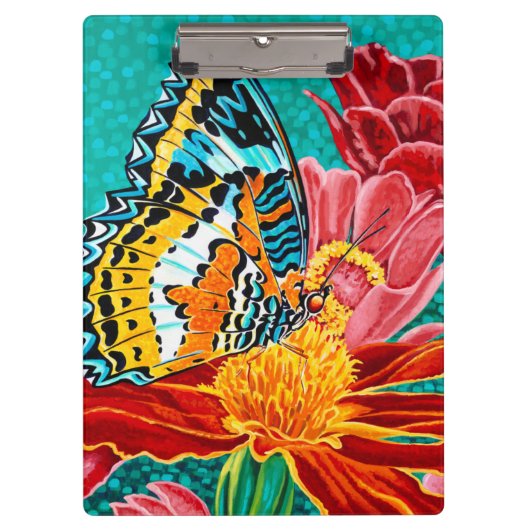 Poised Butterfly I Klemmbrett (Vorderseite)
