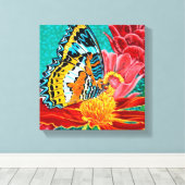 Poised Butterfly I Leinwanddruck (Insitu (Holzboden))