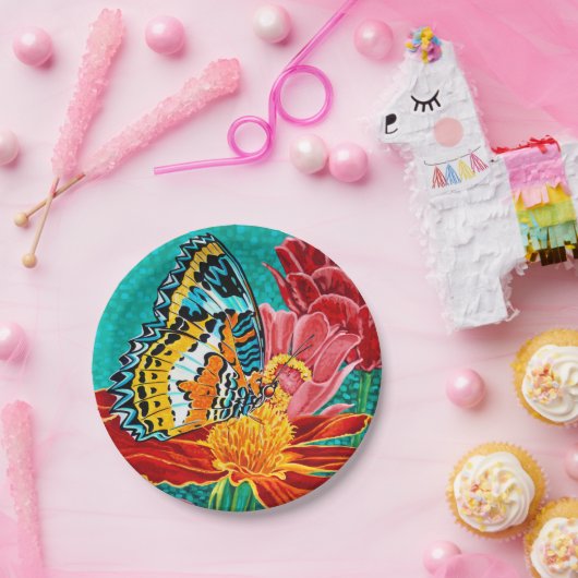 Poised Butterfly I Pappteller (Party)