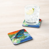 Poised Butterfly II Getränkeuntersetzer (Rechte Seite)