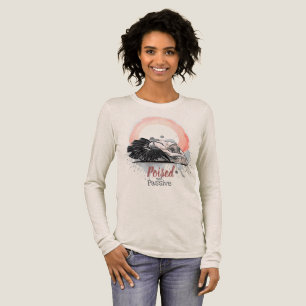 Poised Not Passive Ballett Enso Minimalistisches B Tri-Blend Shirt