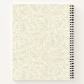 Poised & Powerful Ivory and Gold Spiral Notebook Notizblock (Rückseite)