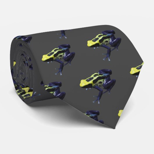 Poison Dart Frog Neck Tie Krawatte (Gerollt)