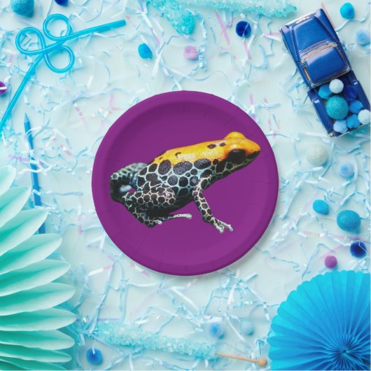 Poison Dart Frog Pappteller (Party)