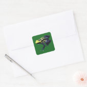 Poison Dart Frog Quadratischer Aufkleber (Umschlag)