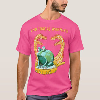 Poison Dart Frogs Cartoon Öko Rettete Planet Globa T-Shirt