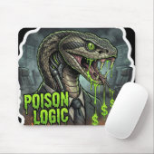 Poison Logic – Lies Profit Snake Politician Mousepad (Mit Mouse)