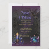 Poison & Potions Halloween-Cocktailparty Einladung (Vorderseite)