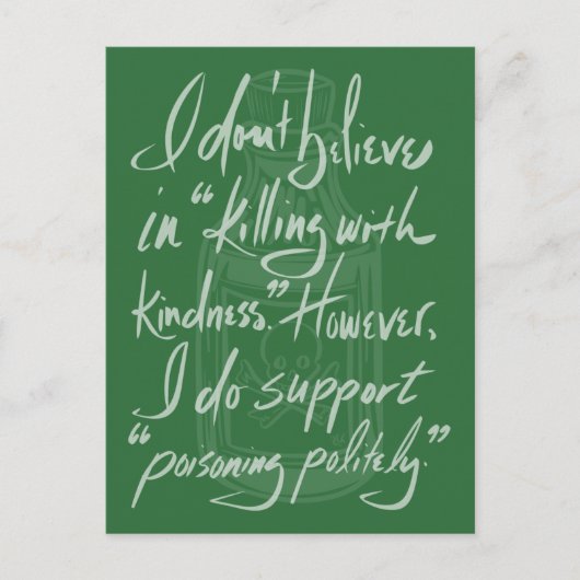 Poisoning Politely Postkarte (Vorderseite)