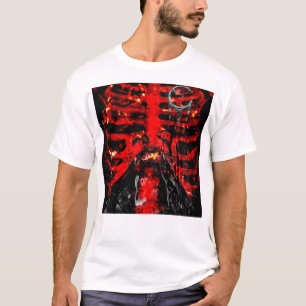 {POISONLAND} Rippen-Käfig-ANGEPASSTES Shirt