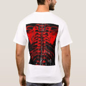 {POISONLAND} Rippen-Käfig-ANGEPASSTES Shirt (Rückseite)