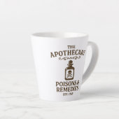 Poisons & Remedies Latte Mug – Apothecary-Style Milchtasse (Rechte Ecke)