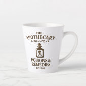 Poisons & Remedies Latte Mug – Apothecary-Style Milchtasse (Rechts)