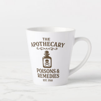 Poisons & Remedies Latte Mug – Apothecary-Style Milchtasse