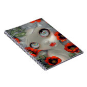 "Poisony Beauties III: Opium Poppy" Notebook Notizblock (Rechte Seite)