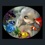 Poissons Volants: Arc-en-Ciel ART PRINT Rokoko Pop Poster<br><div class="desc">Teil meiner Serie "Poissons Volants" ("Flying Fish") - die meine Liebe mit Meereslebewesen und Rokoko-Porträt kombiniert - haben wir "Arc-en-Ciel". Dieses Gemälde übersetzt als "Regenbogen" und zeichnet sich durch eine wunderschöne Jungfrau mit Fischen in einem farbigen Regenbogenspektrum aus - violett, indigo, blau, grün, gelb, orange, rot - mit Feenflügeln. Liebe...</div>