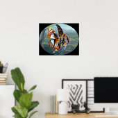 Poissons Volants: Étude I ART PRINT surreal fish Poster (Heimbüro)