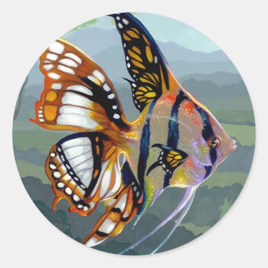 "Poissons Volants : Étude I" Sticker (Vorderseite)