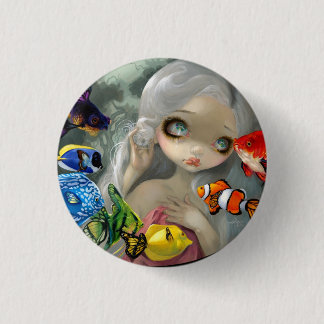 "Poissons Volants: " Knopf Bogen-en-Ciel Button