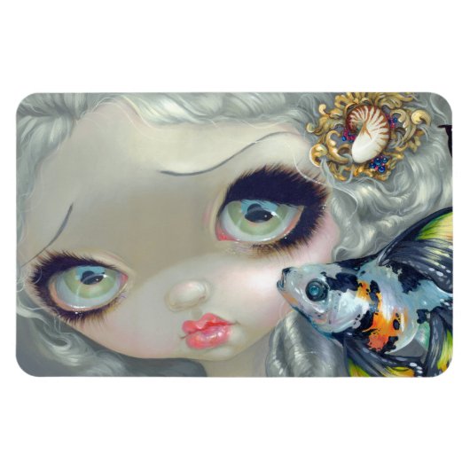 "Poissons Volants: La Coiffure" Flex Magnet (Horizontal)