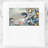 "Poissons Volants: La Coiffure" Sticker (Tasche)