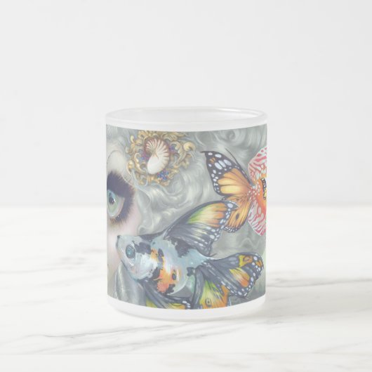 "Poissons Volants: Lacoiffure-" Tasse (Mittel)