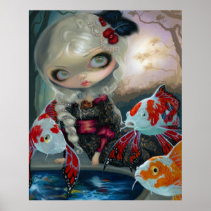 Poissons Volants Le Bassin des Carpes ART DRINT Poster