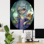 Poissons Volants Le Portrait ART PRINT Rokoko Poster (Heimbüro)