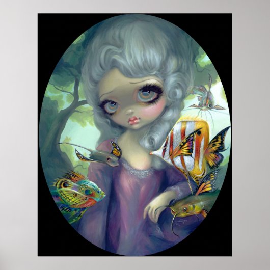 Poissons Volants Le Portrait ART PRINT Rokoko Poster (Vorne)