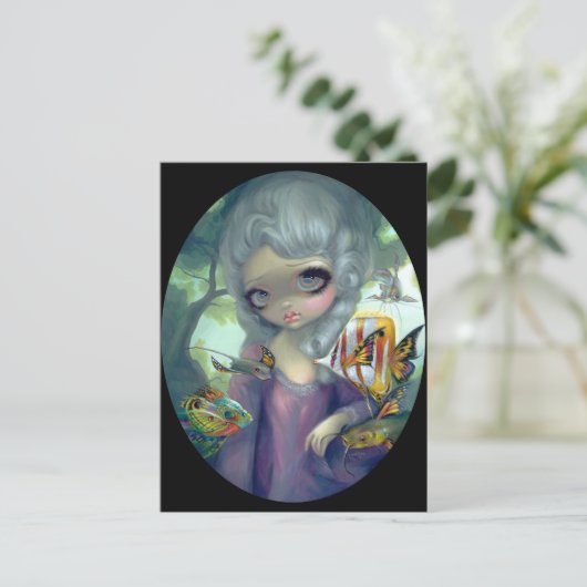 "Poissons Volants: Le Portrait" Postkarte (Stehend Vorderseite)