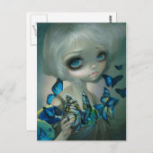 "Poissons Volants: Les Poissons Bleus" Postkarte (Vorne/Hinten)