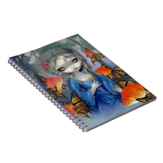 "Poissons Volants: Les Poissons Rouge-" Notizbuch Notizblock (Rechte Seite)