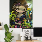 Poissons Volants: L'Hippocampe ART PRINT Seepferd Poster (Heimbüro)