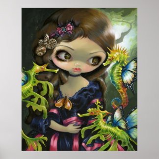 Poissons Volants: L'Hippocampe ART PRINT Seepferd Poster