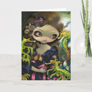 "Poissons Volants: L'Hippocampe" Grußkarte Karte