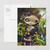 "Poissons Volants: L'Hippocampe" Postkarte (Vorne/Hinten)