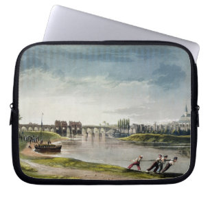 Poissy, "von den Ansichten über die Seine", Laptopschutzhülle