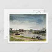 Poissy, von "View on the Seine", graviert von Tho Postkarte (Vorne/Hinten)