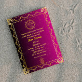 Poite Janeu Upanayanam Hindu Holy Thread Aquamarin Einladung