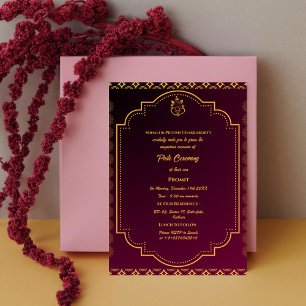 Poite Janeu Upanayanam Hindu Holy Thread Floral Einladung