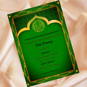 Poite Janeu Upanayanam Hindu Holy Thread Peacock Einladung