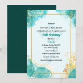 Poite Upanayanam Hindu Holy Thread Janeu Zeremonie Einladung (Vorne/Hinten)