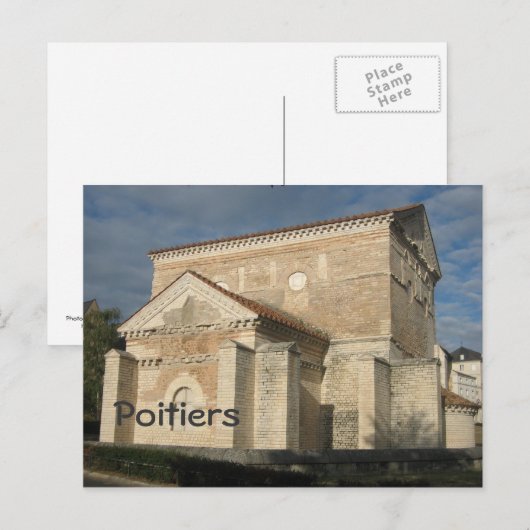 Poitiers Postkarte (Vorne/Hinten)