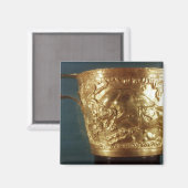 Pokal, Darstellung eines Ladebulls Magnet (Vorderseite/Rückseite)