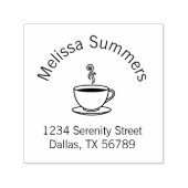 Pokal der Kaffeebar-Adresse Permastempel (Design)