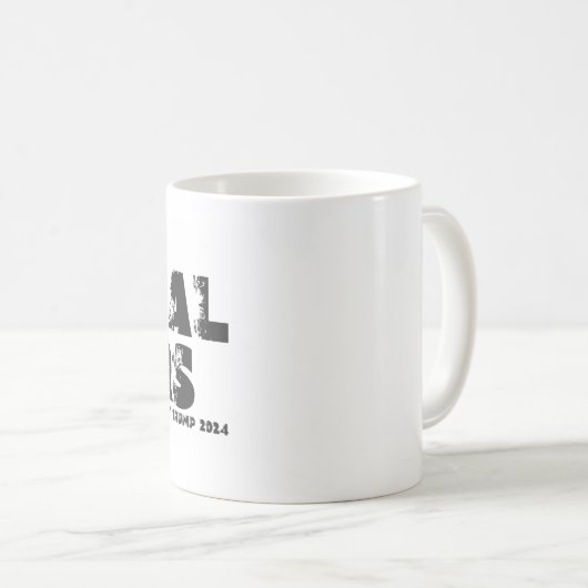 Pokal der Libreal-Tränen Präsident Trump 2024 Kaffeetasse (VorderseiteRechts)