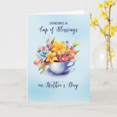 Pokal der Segnungen auf dem Muttertag Religiöse Karte (Gelbe Blume)