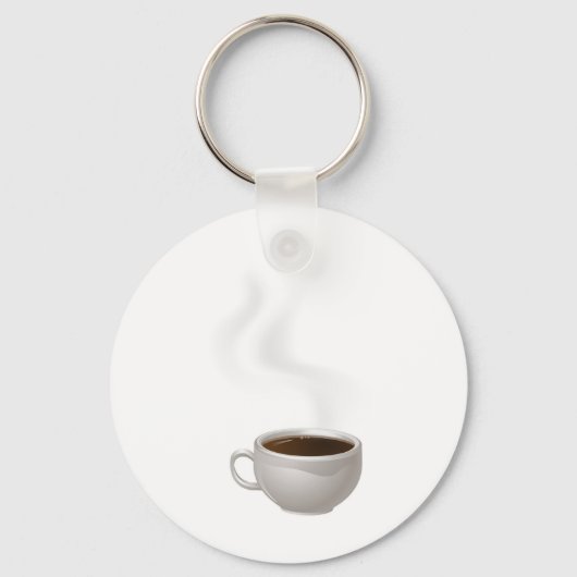 Pokal des Dampfkaffees Schlüsselanhänger (Vorderseite)