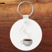 Pokal des Dampfkaffees Schlüsselanhänger (Vorderseite)