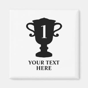 Pokal für Champion als individuelles Kühlschrankma Magnet